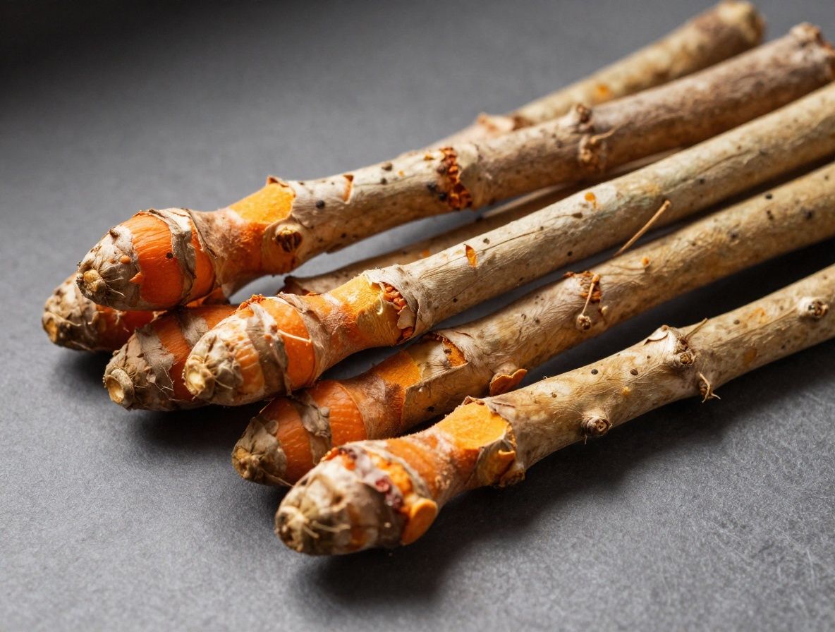 Rozmanité prírodné ingrediencie rozložené na drevenom povrchu vrátane koreňa zázvoru, kurkumy, semien a čerstvých bylín v teplom bočnom osvetlení